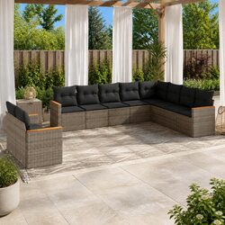 Friendly Garden Sofa Set - 10 Pieces for Your Outdoors