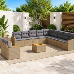 Your Ideal 12 Piece Garden Sofa Set in Beige