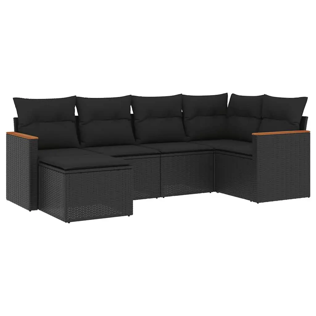 6-Piece Garden Sofa Set with Cushions