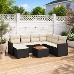 Your Ideal Outdoor Sofa Set: 8-Piece with Cushions and Storage