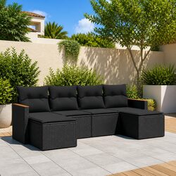 Your Outdoor Companion: 6 Piece Garden Sofa Set
