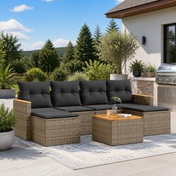 Your Perfect 7 Piece Grey Garden Sofa Set Awaits