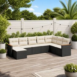 Friendly 8-Piece Modular Garden Sofa Set for You