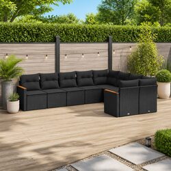 Your Perfect Outdoor Seating: 9-Piece Garden Sofa Set