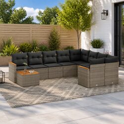 Your Outdoor Retreat: 10-Piece Modular Garden Sofa Set