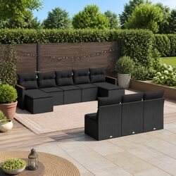 Your Perfect Outdoor Lounge: 10-Piece Garden Sofa Set