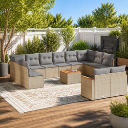 Friendly 13-Piece Sofa Set for Your Outdoor Enjoyment