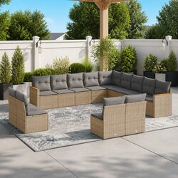 Friendly and Inviting 13 Piece Outdoor Sofa Set
