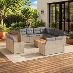 Friendly 12 Piece Garden Sofa Set for Your Outdoor Enjoyment