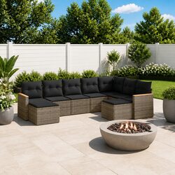 Enhance Your Outdoor Experience with 9 Piece Sofa Set