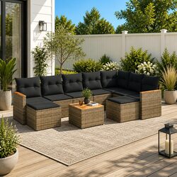 Your Ideal 10 Piece Garden Sofa Set Awaits
