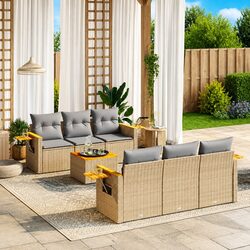 Your Ideal 7 Piece Garden Sofa Set Awaits