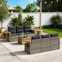 Friendly 7 Piece Garden Sofa Set for Your Space