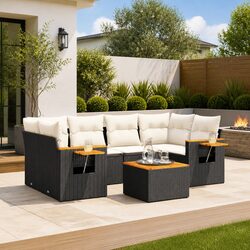 Friendly 7 Piece Outdoor Garden Sofa Set for You