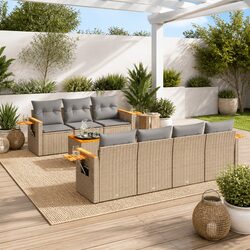 Friendly 8 Piece Garden Sofa Set for Your Outdoor Enjoyment