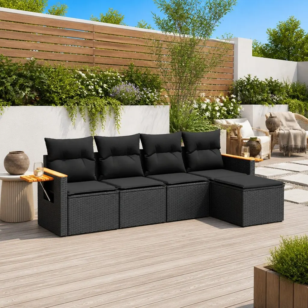 5 Piece Garden Sofa Set for Relaxing