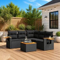 Create a Cozy Outdoor Space with This 6 Piece Sofa Set