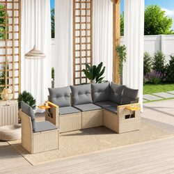 Friendly 5 Piece Garden Sofa Set for You