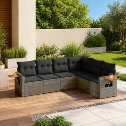 Create Your Perfect Outdoor Retreat with 6-Piece Sofa Set