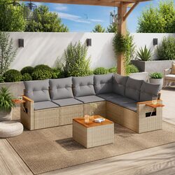 Friendly 7-Piece Garden Sofa Set for Your Outdoor Comfort