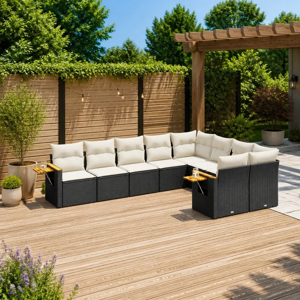 9 Piece Garden Sofa Set for Outdoor Gatherings