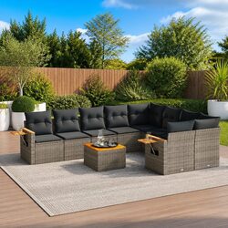 Your Perfect 10-Piece Grey Sofa Set for Outdoors