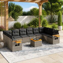 Create a Relaxing Outdoor Space with 11-Piece Sofa Set
