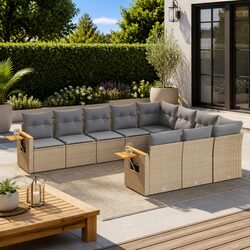 Your Outdoor Space Awaits: 10-Piece Sofa Set
