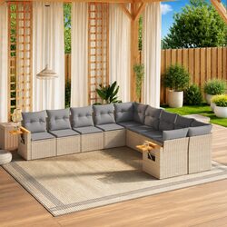 Your Friendly 10-Piece Garden Sofa Set Awaits