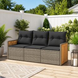Join Family and Friends with Our Grey 3 Piece Sofa Set