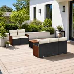 Create a Cozy Outdoor Space with Our 6-Piece Sofa Set