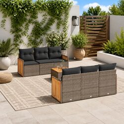 Friendly 7 Piece Garden Sofa Set with Cushions & Storage
