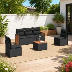 Create Your Outdoor Oasis with This 6 Piece Sofa Set