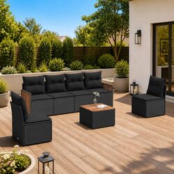Create Your Dream Outdoor Space with 7 Piece Sofa Set