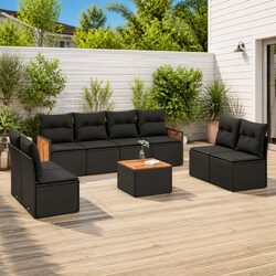 Your Friendly Outdoor Companion: 9-Piece Sofa Set