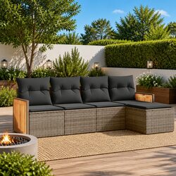 Create Your Outdoor Retreat with This 5-Piece Sofa Set