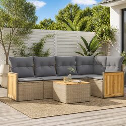 Your New Favorite 6-Piece Garden Sofa Set in Beige
