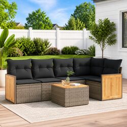 Join Friends Outdoors with This 6-Piece Garden Sofa Set