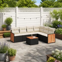 Friendly 7 Piece Garden Sofa Set for Your Outdoor Relaxation
