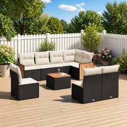 Friendly 9 Piece Garden Sofa Set for Relaxation