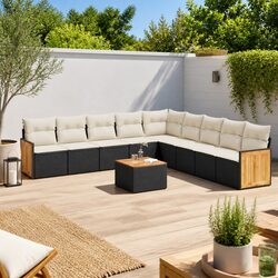 Create a Cozy Outdoor Area with This 10-Piece Sofa Set