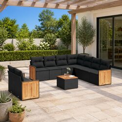 Create Your Outdoor Oasis with a 10-Piece Sofa Set