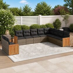 Your New Favorite 10 Piece Garden Sofa Set in Grey