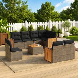 Your Ideal 9-Piece Garden Sofa Set Awaits