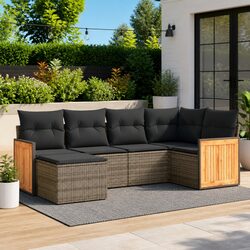 Your Perfect 6-Piece Grey Modular Sofa Set for Outdoors