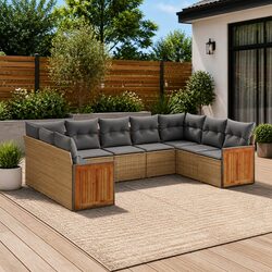 Versatile 9 Piece Garden Sofa Set for Your Patio