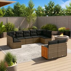 Your Outdoor Retreat Awaits with This 9 Piece Sofa Set