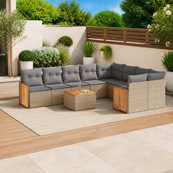 10 Piece Garden Sofa Set