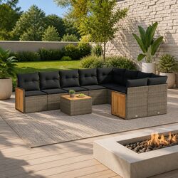 Create Your Ideal Outdoor Retreat with 10 Piece Sofa Set