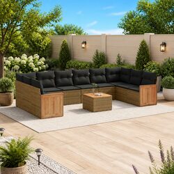 Friendly 11-Piece Outdoor Sofa Set with Storage Options